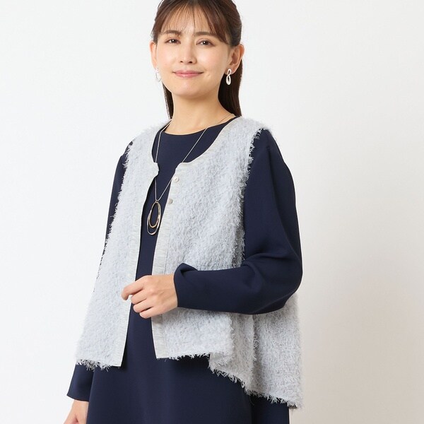 K.T KIYOKO TAKASEキヨコタカセ シープボア調 フェイクファージレ シープボア調 フェイクファージレ | K.T キヨコ タカセ(K.T KIYOKO