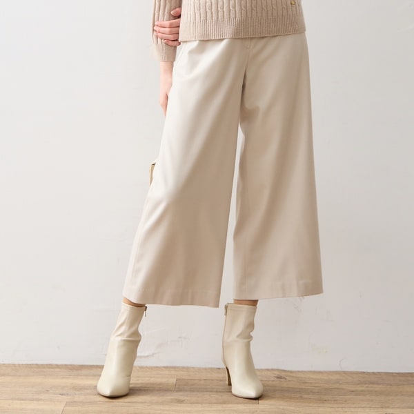 リリアンビューティ エクラ（Liliane Burty ECLAT）/【S・Mサイズ】サキソニー　ワイドクロップドパンツの通販は