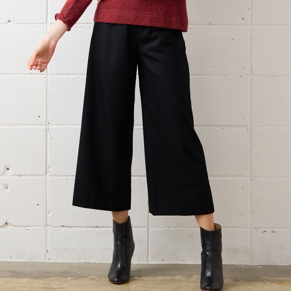 リリアンビューティ エクラ（Liliane Burty ECLAT）/【S・Mサイズ】サキソニー　ワイドクロップドパンツの通販は