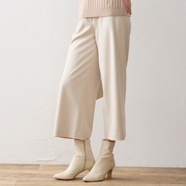 リリアンビューティ エクラ（Liliane Burty ECLAT）/【S・Mサイズ】サキソニー　ワイドクロップドパンツの通販は