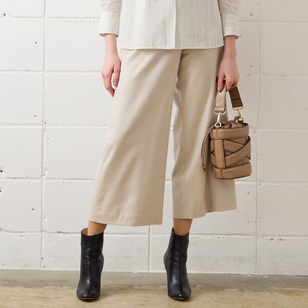 リリアンビューティ エクラ（Liliane Burty ECLAT）/【S・Mサイズ】サキソニー　ワイドクロップドパンツの通販は