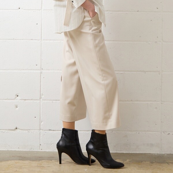 リリアンビューティ エクラ（Liliane Burty ECLAT）/【S・Mサイズ】サキソニー　ワイドクロップドパンツの通販は