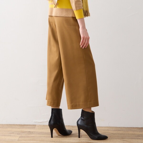 リリアンビューティ エクラ（Liliane Burty ECLAT）/【S・Mサイズ】サキソニー　ワイドクロップドパンツの通販は