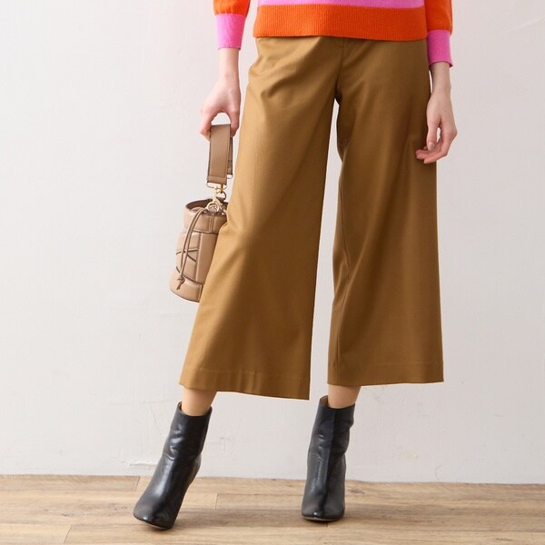 リリアンビューティ エクラ（Liliane Burty ECLAT）/【S・Mサイズ】サキソニー　ワイドクロップドパンツの通販は