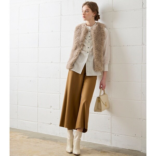 リリアンビューティ エクラ（Liliane Burty ECLAT）/【S・Mサイズ】サキソニー　ワイドクロップドパンツの通販は