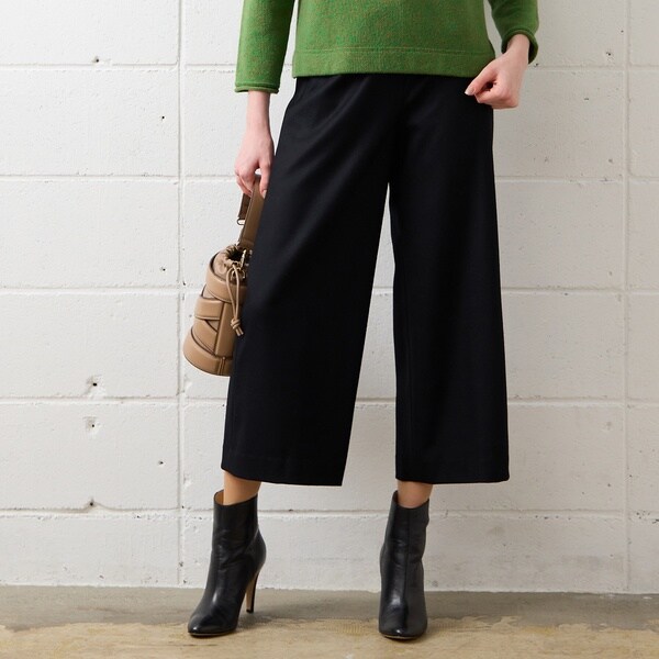 リリアンビューティ エクラ（Liliane Burty ECLAT）/【S・Mサイズ】サキソニー　ワイドクロップドパンツの通販は