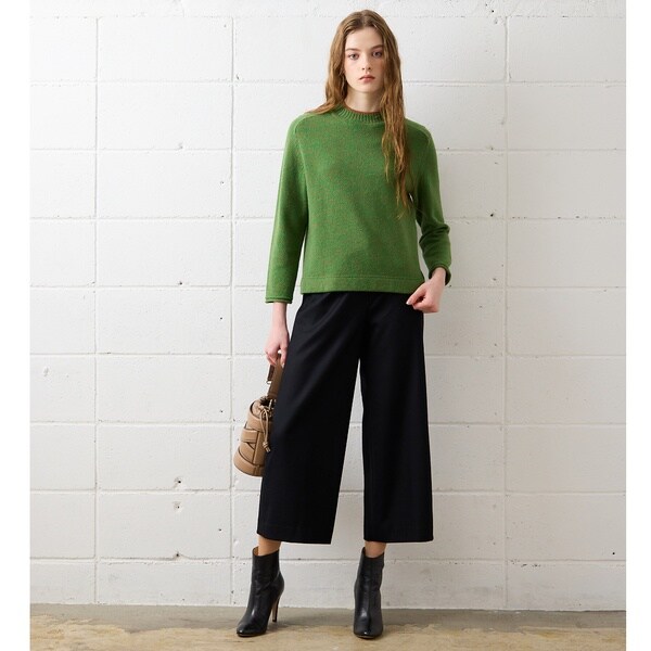 リリアンビューティ エクラ（Liliane Burty ECLAT）/【S・Mサイズ】サキソニー　ワイドクロップドパンツの通販は