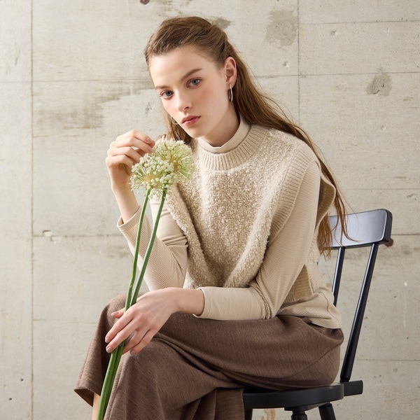 リリアンビューティ エクラ（Liliane Burty ECLAT）/【S・Mサイズ】パイルニットベスト