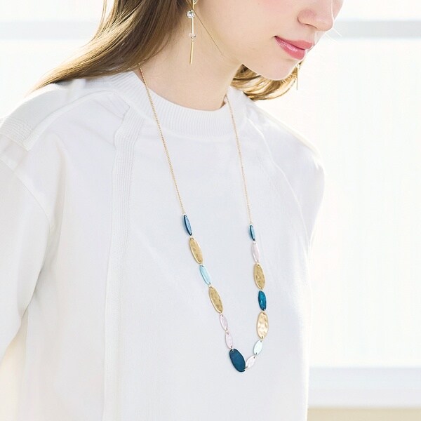 リリアンビューティ エクラ（Liliane Burty ECLAT）/オーバルカラフルネックレス 6,006円