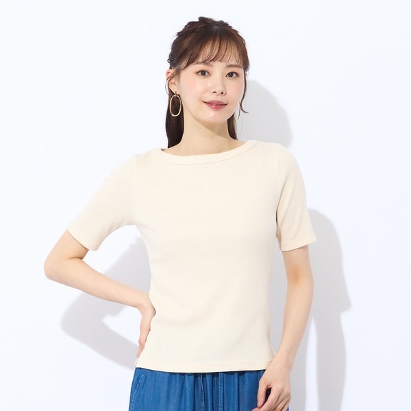 リリアンビューティ エクラ（Liliane Burty ECLAT）/【S・Mサイズ】ラメリブジャージー　半袖Tシャツ