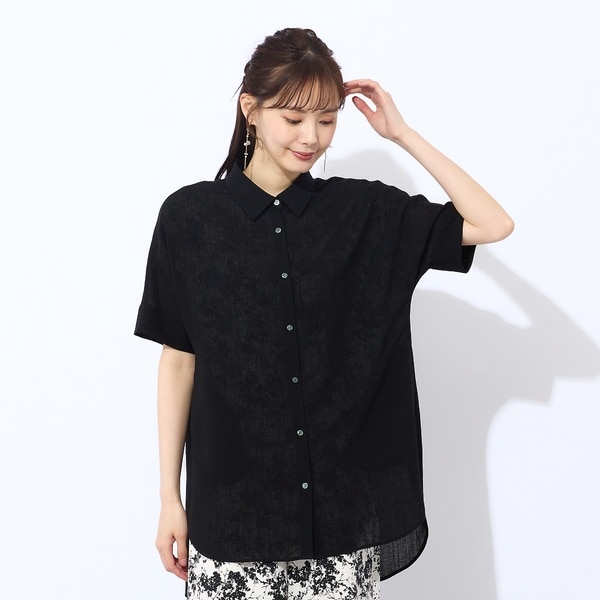 リリアンビューティ エクラ（Liliane Burty ECLAT）/【S・Mサイズ】ウォッシャブルスラブボイルシアーブラウス