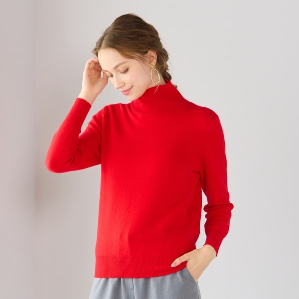 リリアンビューティ エクラ（Liliane Burty ECLAT）/【アンサンブル対応】カシミヤハイネックニット