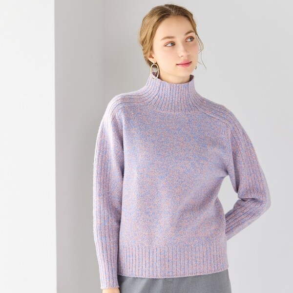 リリアンビューティ エクラ（Liliane Burty ECLAT）/カラー杢プルオーバーニット