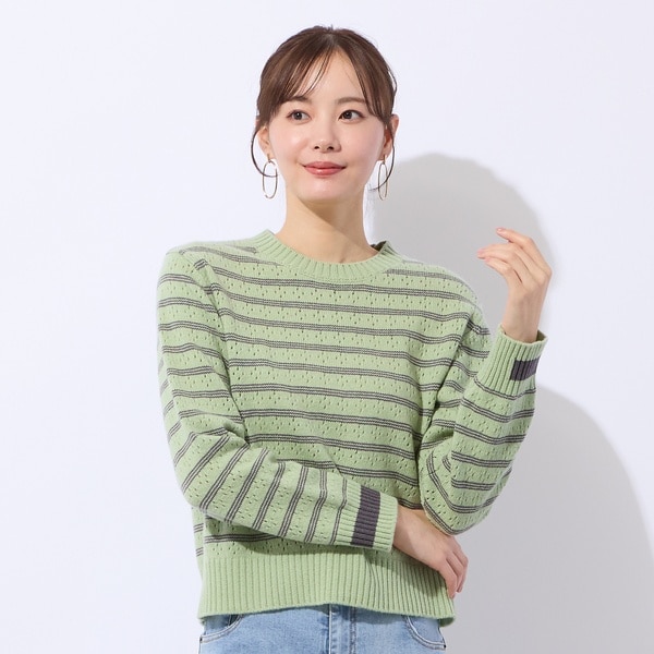 【NEW】リリアンビューティ エクラ（Liliane Burty ECLAT）/プルオーバーボーダーニット