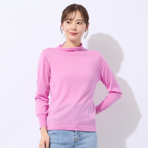 【NEW】リリアンビューティ エクラ（Liliane Burty ECLAT）/【アンサンブル対応】ウールシルクオフタートルニット