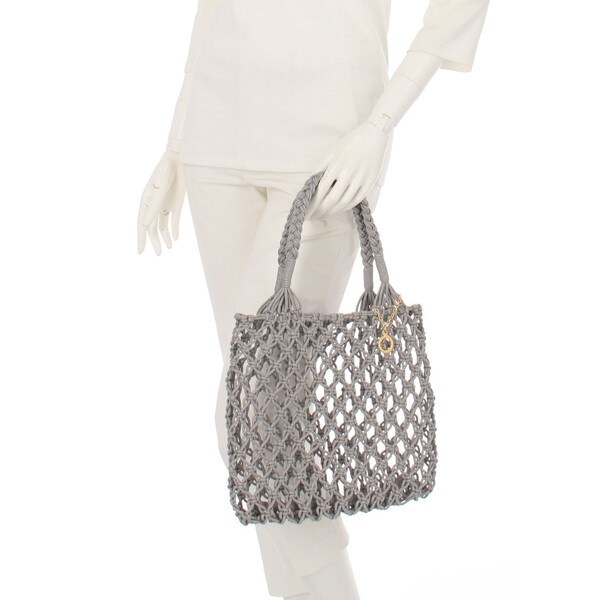 FEILER ユニ　マクラメトートバッグ FEILER フェイラーユニマクラメトートバッグ ベージュ