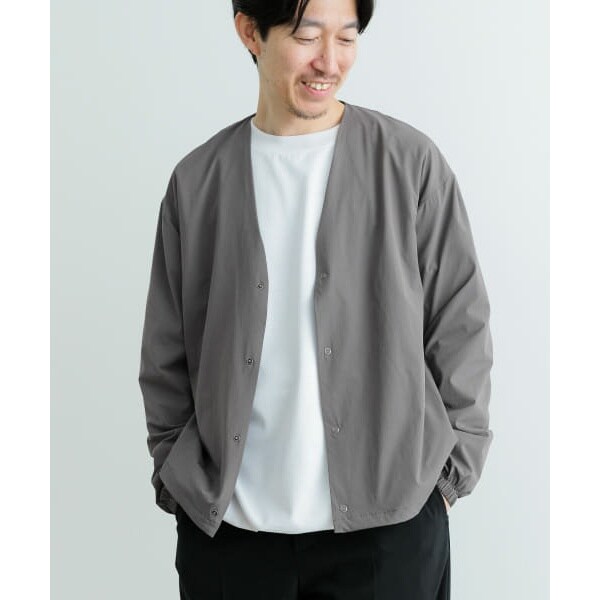 アイテムズ アーバンリサーチ（ITEMS URBAN RESEARCH）/『接触冷感』ハイストレッチナイロン R．ドットボタン カーディガンの通販は