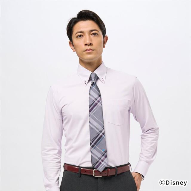 ブリックハウス（BRICKHOUSE）/【ディズニー】 ボタンダウンカラー 長袖 形態安定ニットシャツ ヘリンボーンの通販は 6,380円