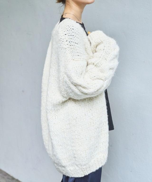 audrey and john wad - 【web完売品】ペルーハンドニット　ホワイト 未使用品】Audrey and John Wad ペルーハンドニット ホワイト