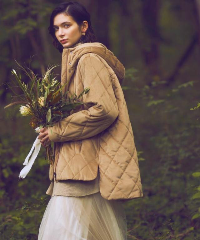 ルイルエブティック（RUIRUE BOUTIQUE）/【S〜LL】【ライトサーモ】レイヤードヘムフーディーパデットコート