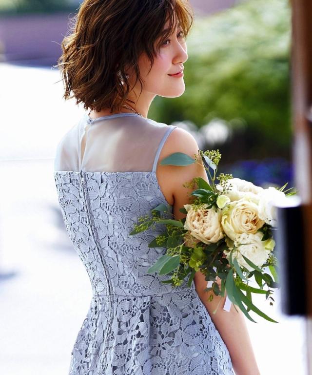 ルイルエブティック/【S、M、L】パネルボーダー＆フラワーレースワンピース ルイルエブティック/【S、M、L】パネルボーダー＆フラワーレース