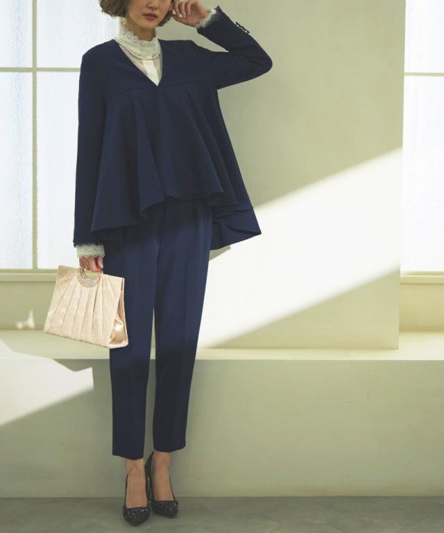 ルイルエブティック（RUIRUE BOUTIQUE）/【S〜5L】ノーカラーフレアー  