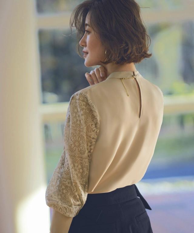 ルイルエブティック（RUIRUE BOUTIQUE）/【S〜3L】袖レーストップス＆ジャンパースカート_15
