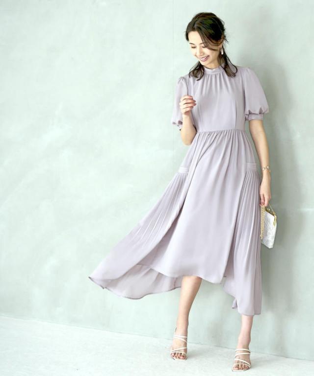 ルイルエブティック/【S〜3L】ジレ付きサイドプリーツワンピースの通販