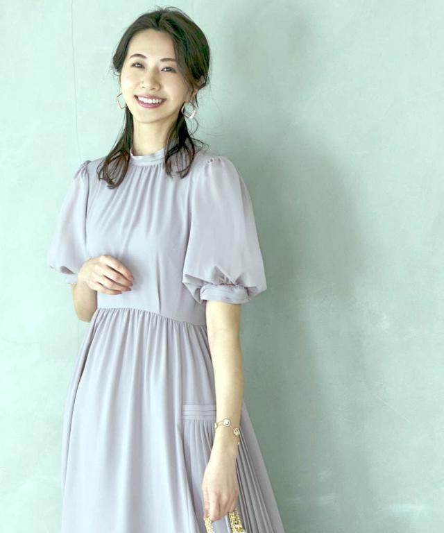 ルイルエブティック/【S〜3L】ジレ付きサイドプリーツワンピースの通販