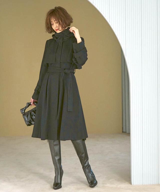 ルイルエブティック（RUIRUE BOUTIQUE）/【S〜3L】2waySTYLE フィット＆フレアー・ウールコート