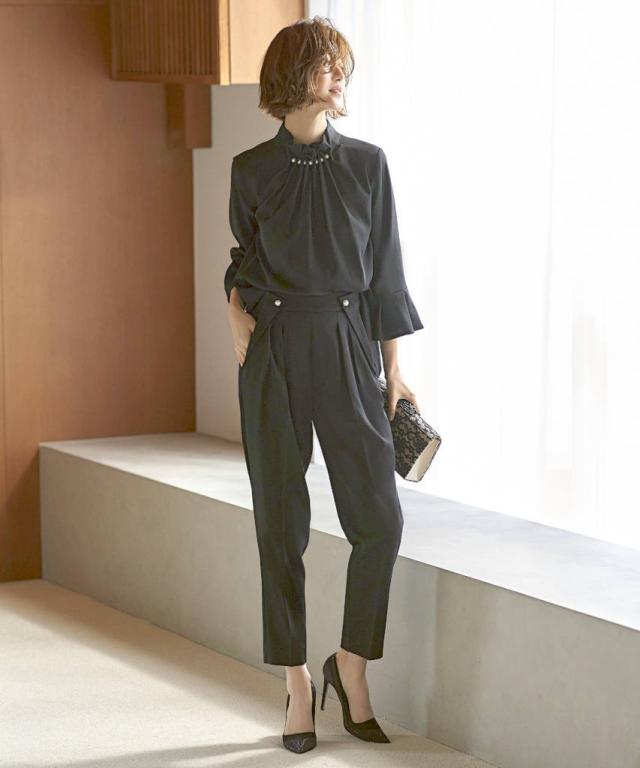 RUIRUE BOUTIQUE セットアップ ブラウス 3点セット Lサイズ ブラック 