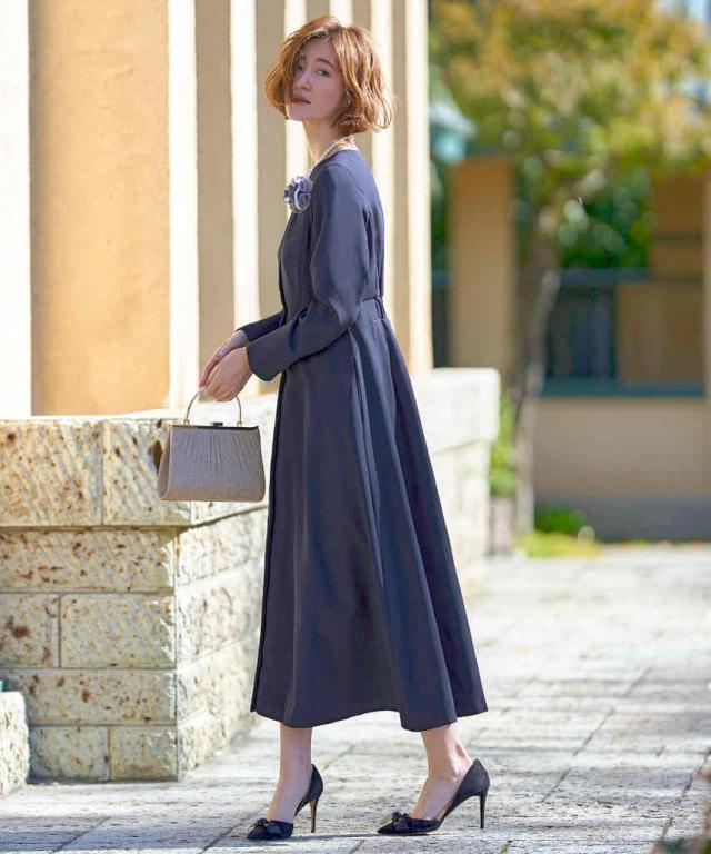 ルイルエブティック（RUIRUE BOUTIQUE）/【S〜5L】フィット＆フレア・ロングワンピースドレス ルイルエブティック（RUIRUE BOUTIQUE）/【S〜5L】フィット＆フレア