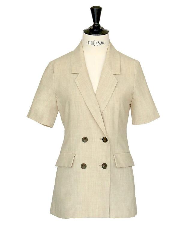 ルイルエブティック（RUIRUE BOUTIQUE）/【S〜3L】半袖ダブルブレスト