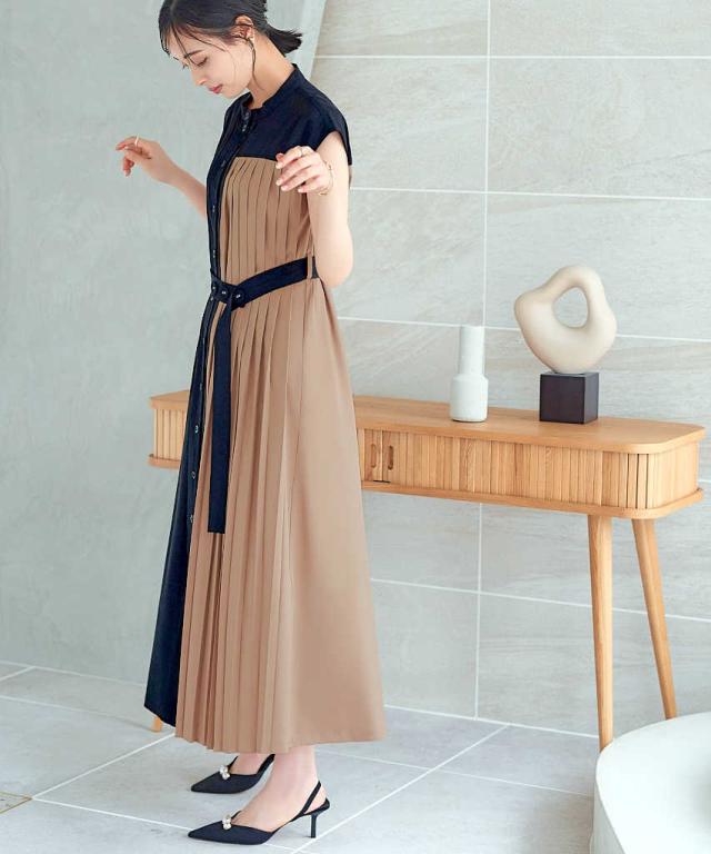 ルイルエブティック（RUIRUE BOUTIQUE）/【S〜5L】プリーツパネル