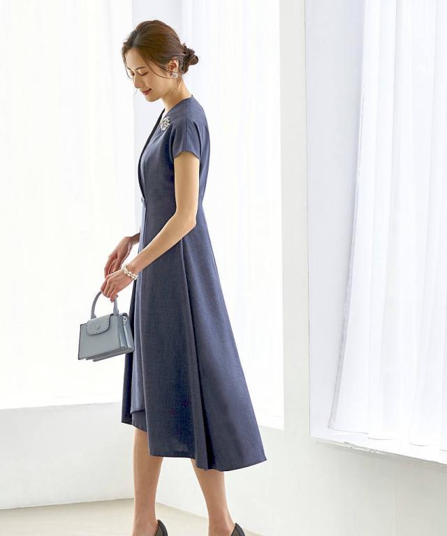 ルイルエブティック（RUIRUE BOUTIQUE）/【S〜3L】カシュクールフレンチワンピースの通販は