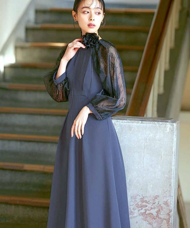 ルイルエブティック（RUIRUE BOUTIQUE）/【S〜LL】オーガンジー×レース