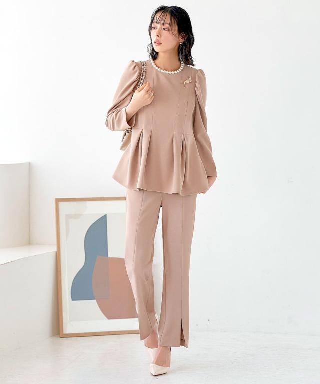 ルイルエブティック（RUIRUE BOUTIQUE）/【S〜3L】パールネックレッグ