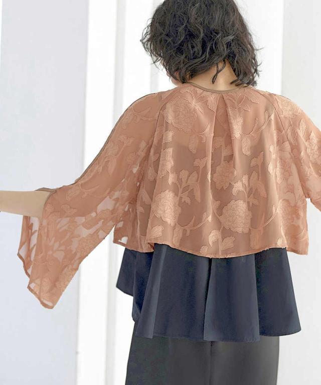 ルイルエブティック（RUIRUE BOUTIQUE）/【S〜3L】シアージャカード