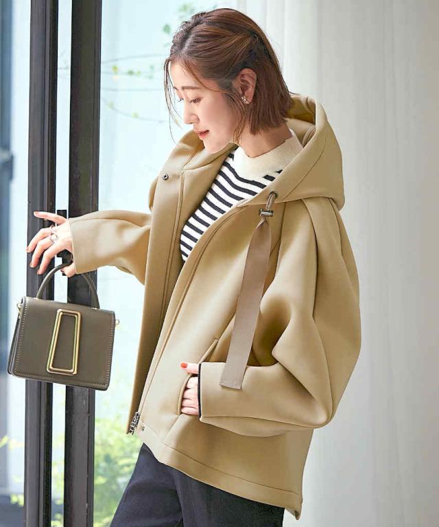 ルイルエブティック（RUIRUE BOUTIQUE）/【M、L】ボンディングショルダータックパーカーの通販は 8,163円