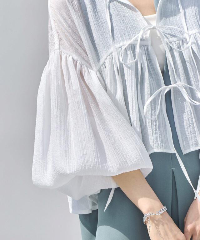 ルイルエブティック（RUIRUE BOUTIQUE）/シアーボリュームトップス