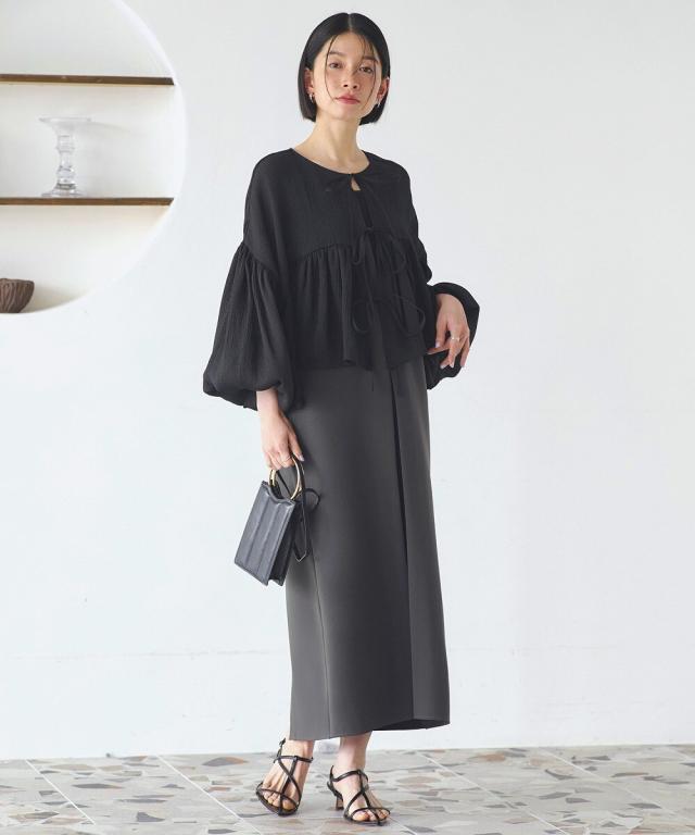 RUIRUE ルイ ルエ ブティック RUIRUE BOUTIQUE ケープジャケット&タックワンピースアンサンブル （ネイビー） BOUTIQUE 3点セット フォーマル ルイルエブティック RUIRUE