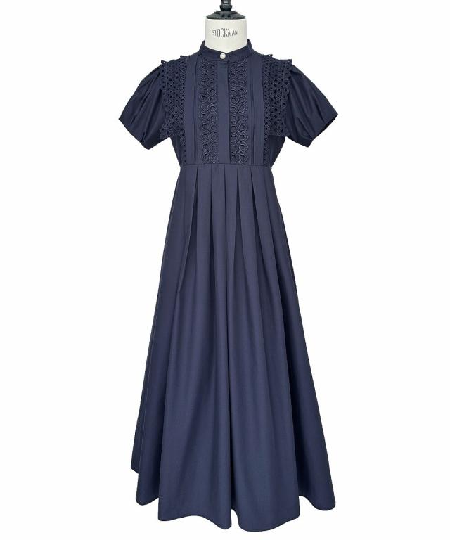 ルイルエブティック（RUIRUE BOUTIQUE）/スタンドカラーレースシャツ