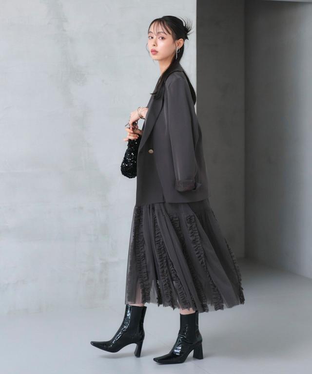 ルイルエブティック（RUIRUE BOUTIQUE）/ジャケット＆チュールフリル