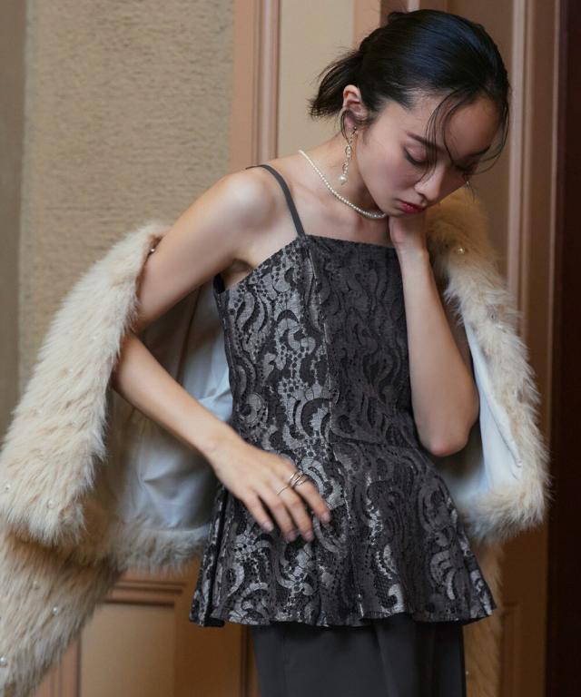 ルイルエブティック（RUIRUE BOUTIQUE）/バルーントップス＆レースインナー＆パンツ3点セット_8