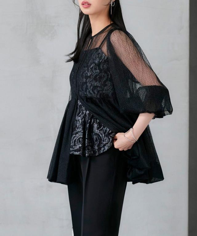 ルイルエブティック（RUIRUE BOUTIQUE）/バルーントップス＆レース