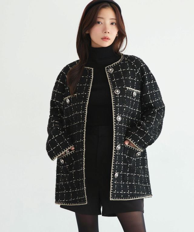 ルイルエブティック（RUIRUE BOUTIQUE）/ファンシーウールツイードノー