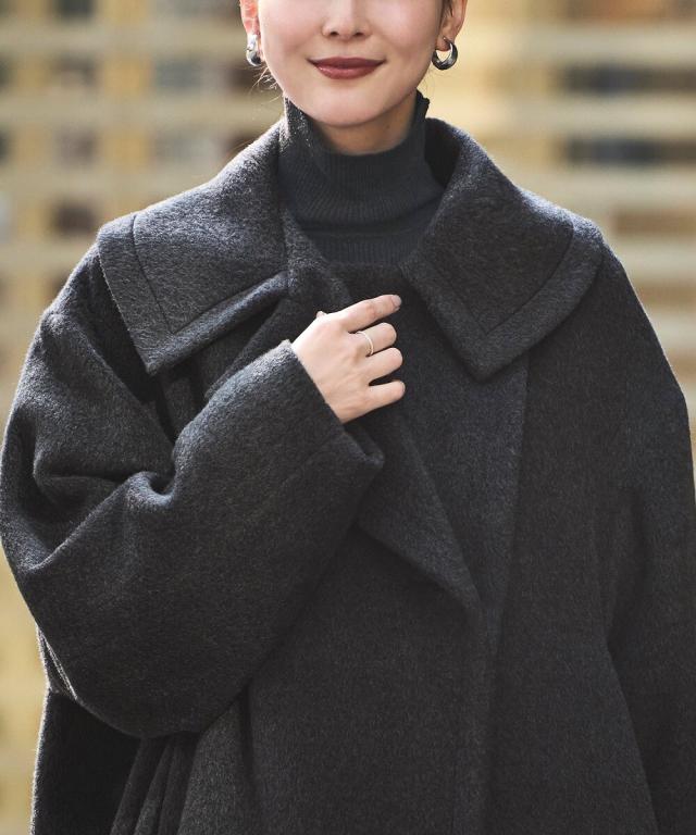 【新品】RUIRUE BOUTIQUE シャギーコート ルイルエブティック（RUIRUE BOUTIQUE）/ゆるふわアシメカラー