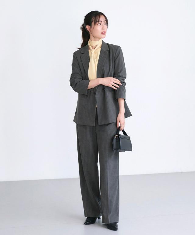 ルイルエブティック（RUIRUE BOUTIQUE）/プリーツアタッチメントダブルテーラードスーツ_16