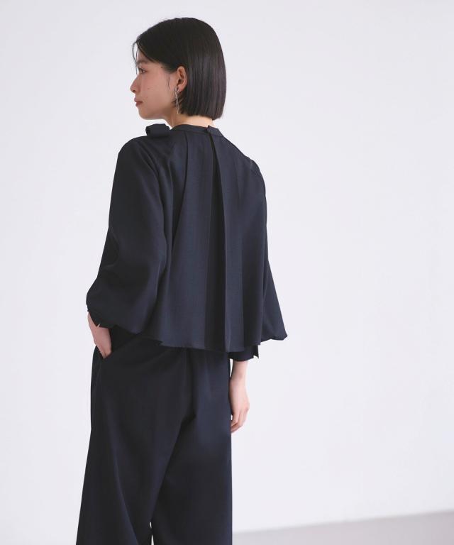 ルイルエブティック（RUIRUE BOUTIQUE）/ケープリボンラップワイドパンツセットアップ_15