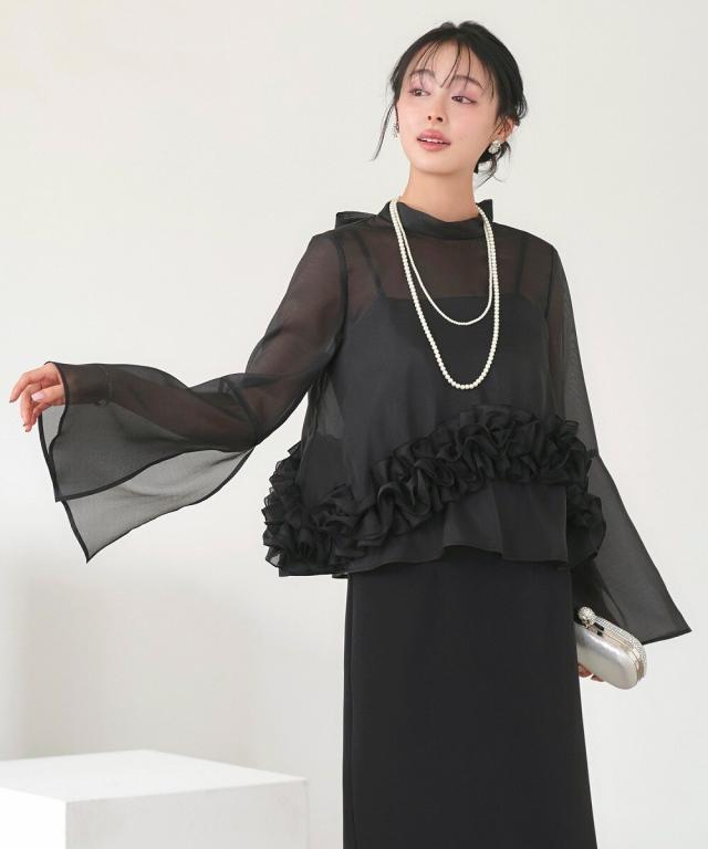 ルイルエブティック（RUIRUE BOUTIQUE）/シアーオーガンジートップス＆ストレッチキャミドレス